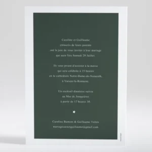 Faire-part de mariage Poudre d'or chic*Faire-part Elégant Clearance