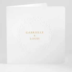 Faire-part de mariage Prenoms couronnes*Faire-part Elégant Discount