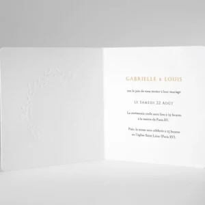 Faire-part de mariage Prenoms couronnes*Faire-part Elégant Discount