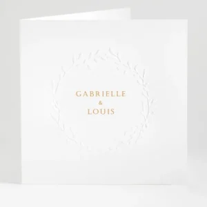 Faire-part de mariage Prenoms couronnes*Faire-part Elégant Discount