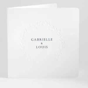 Faire-part de mariage Prenoms couronnes*Faire-part Elégant Discount