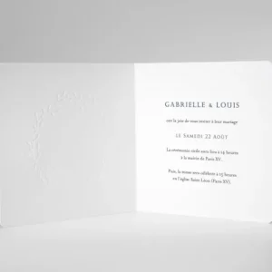 Faire-part de mariage Prenoms couronnes*Faire-part Elégant Discount