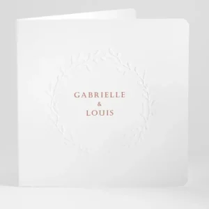 Faire-part de mariage Prenoms couronnes*Faire-part Elégant Discount