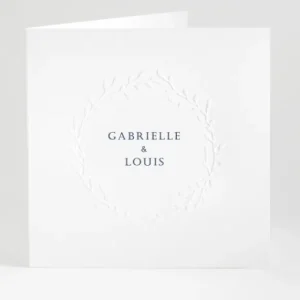 Faire-part de mariage Prenoms couronnes*Faire-part Elégant Discount