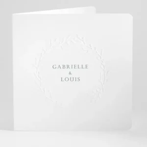 Faire-part de mariage Prenoms couronnes*Faire-part Elégant Discount