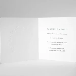 Faire-part de mariage Prenoms couronnes*Faire-part Elégant Discount