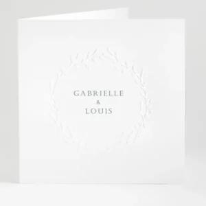 Faire-part de mariage Prenoms couronnes*Faire-part Elégant Discount