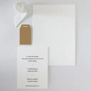 Faire-part de mariage Prevenance*Faire-part Elégant New