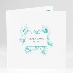 Faire-part de mariage Promesse fleurie*Faire-part Elégant Clearance