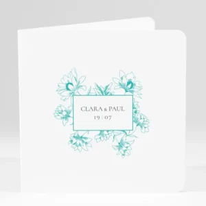 Faire-part de mariage Promesse fleurie*Faire-part Elégant Clearance