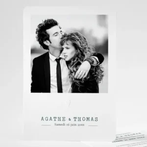 Faire-part de mariage Promesse d'amour*Faire-part Elégant Sale
