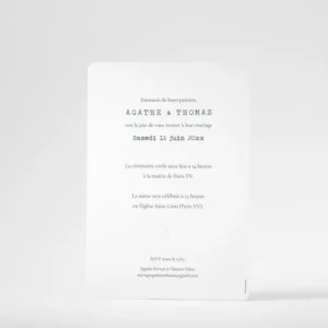Faire-part de mariage Promesse d'amour*Faire-part Elégant Sale