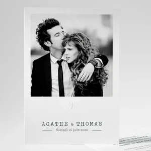 Faire-part de mariage Promesse d'amour*Faire-part Elégant Sale