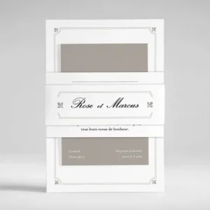Faire-part de mariage Raffinement*Faire-part Elégant Sale