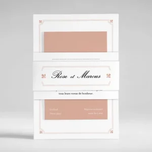 Faire-part de mariage Raffinement*Faire-part Elégant Sale