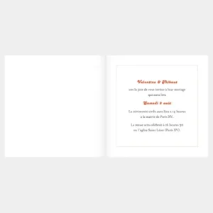 Faire-part de mariage Reve*Faire-part Elégant Hot