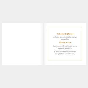 Faire-part de mariage Reve*Faire-part Elégant Hot