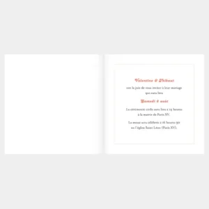 Faire-part de mariage Reve*Faire-part Elégant Hot