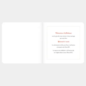 Faire-part de mariage Reve*Faire-part Elégant Hot