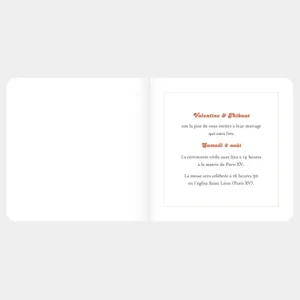 Faire-part de mariage Reve*Faire-part Elégant Hot