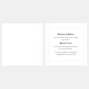 Faire-part de mariage Reve*Faire-part Elégant Hot