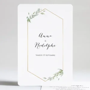 Faire-part de mariage Romance*Faire-part Elégant Best