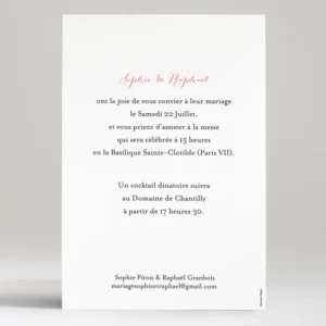 Faire-part de mariage Ronde fleurie*Faire-part Elégant Outlet