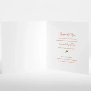 Faire-part de mariage Ronde chic*Faire-part Elégant Sale