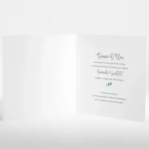 Faire-part de mariage Ronde chic*Faire-part Elégant Sale