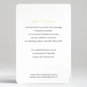Faire-part de mariage Ronde fleurie*Faire-part Elégant Outlet