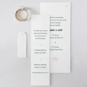 Faire-part de mariage Rosee*Faire-part Elégant Fashion