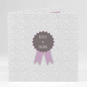 Faire-part de mariage Ruban*Faire-part Elégant New