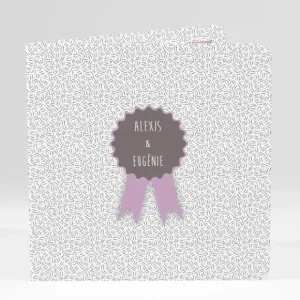 Faire-part de mariage Ruban*Faire-part Elégant New