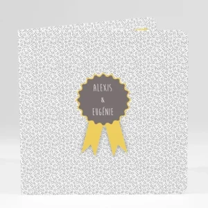 Faire-part de mariage Ruban*Faire-part Elégant New