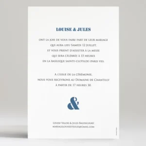 Faire-part de mariage Symphonie*Faire-part Elégant Hot