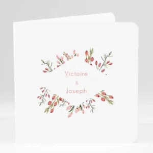 Faire-part de mariage Tendres fleurs*Faire-part Elégant Clearance