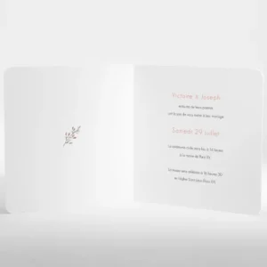 Faire-part de mariage Tendres fleurs*Faire-part Elégant Clearance