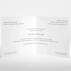 Faire-part de mariage Tourbillon*Faire-part Elégant Discount