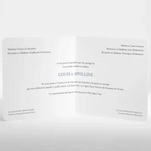 Faire-part de mariage Tourbillon*Faire-part Elégant Discount