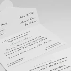 Faire-part de mariage Tout en un*Faire-part Elégant Outlet