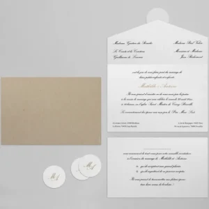 Faire-part de mariage Tout en un*Faire-part Elégant Outlet