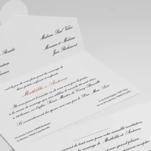 Faire-part de mariage Tout en un*Faire-part Elégant Outlet