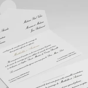 Faire-part de mariage Tout en un*Faire-part Elégant Outlet