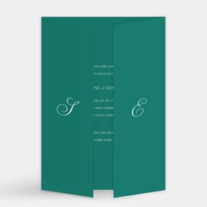 Faire-part de mariage Tradi triptyque couleur*Faire-part Elégant Hot