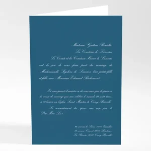Faire-part de mariage Tradi rectangle couleur*Faire-part Elégant Clearance