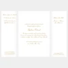Faire-part de mariage Traditionnel triptyque*Faire-part Elégant Fashion