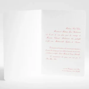 Faire-part de mariage Traditionnel rectangle*Faire-part Elégant Outlet