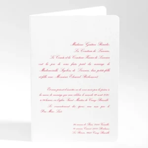 Faire-part de mariage Traditionnel rectangle*Faire-part Elégant Outlet