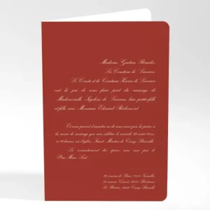 Faire-part de mariage Tradi rectangle couleur*Faire-part Elégant Clearance