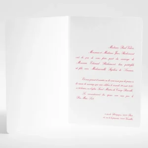 Faire-part de mariage Traditionnel rectangle*Faire-part Elégant Outlet